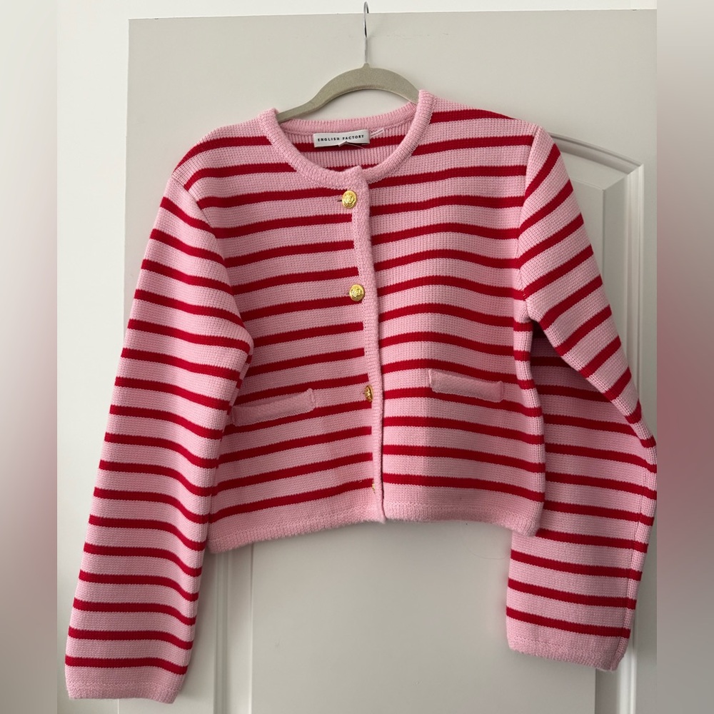 NWOT English Factory Sweater Cardigan